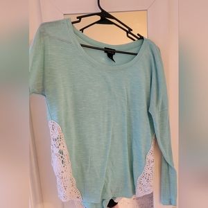 Tiffany Blue Long Sleeve Shirt